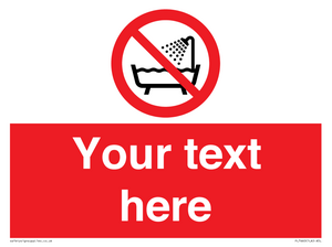 Custom Do not use this device in a bathtub shower or water-filled reservoir